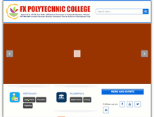Tablet Screenshot of fxpoly.ac.in